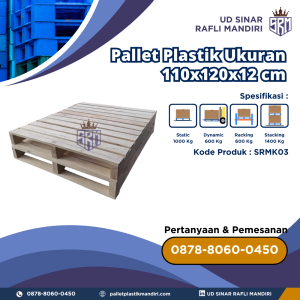 Pallet Kayu Bekas/Baru Ukuran 110x120x12 cm - SRMK03