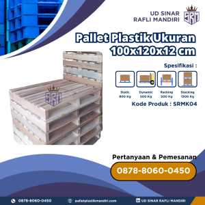 Pallet Kayu Bekas/Baru Ukuran 100x120x12 cm - SRMK04
