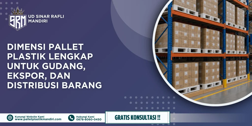 Dimensi Pallet Plastik Lengkap untuk Gudang, Ekspor, dan Distribusi Barang